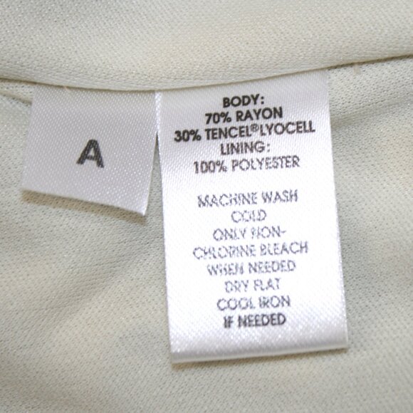 ANN TAYLOR LOFT Dress Sleeveless Animal Print Knit Ruched Black Cream Small - Picture 7 of 13